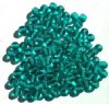 50 6mm Transparent Blue Zircon Round Glass Beads
